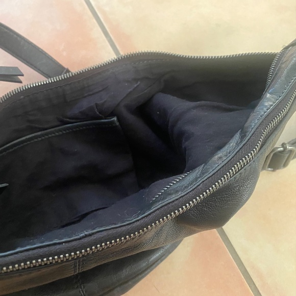 EUC $98 Free People Idle Hands Sling Black Leather Used Once! - Picture 8 of 8